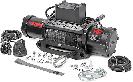 Rough Country 12,000LB PRO Series Electric Winch | Synthetic Rope